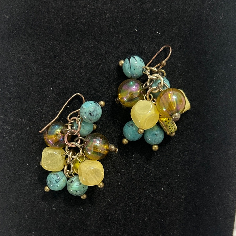 Elegant Multi-Color Beaded Earrings